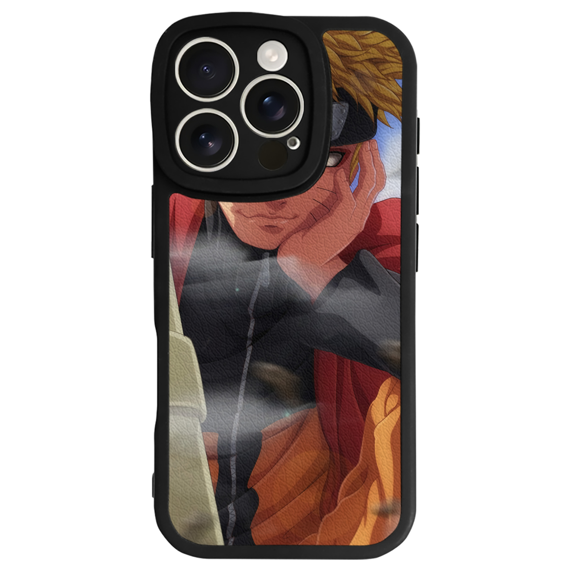 （画像用） NARUTO -ナルト- NARUTO -ナルト- 疾風伝 【iPhone 16シリーズ対応】シリコンスマホケース（レザー調） 材質：シリコン